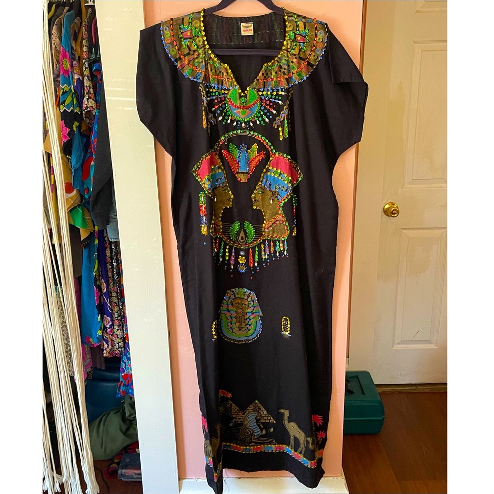 Vintage Egyptian Sequin Caftan